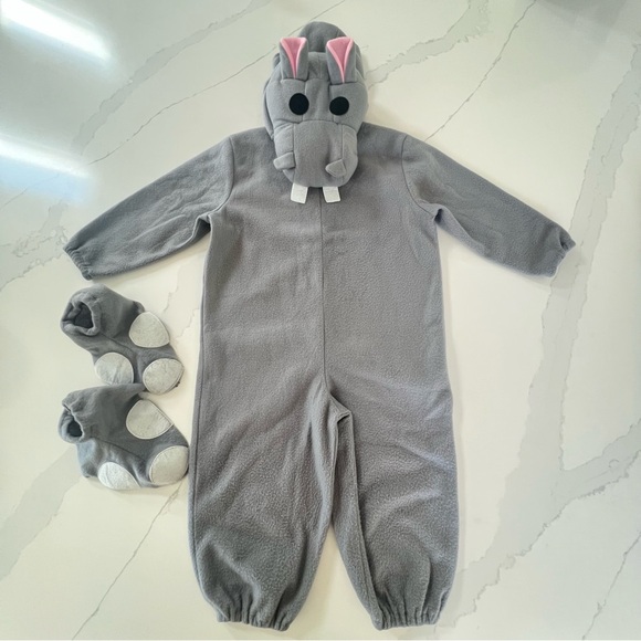 Hippo Toddler Kids Halloween Costume Grey 3T - Picture 1 of 10